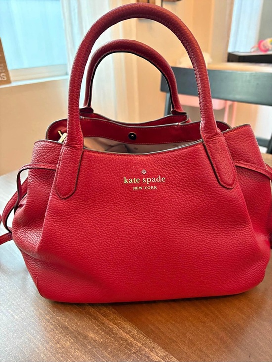 kate spade Handbags - kate spade Red Pebbled Leather Dumpling Bag